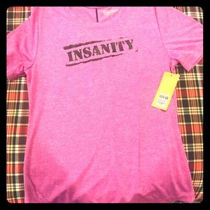 Magenta INSANITY performance T from Beachbody